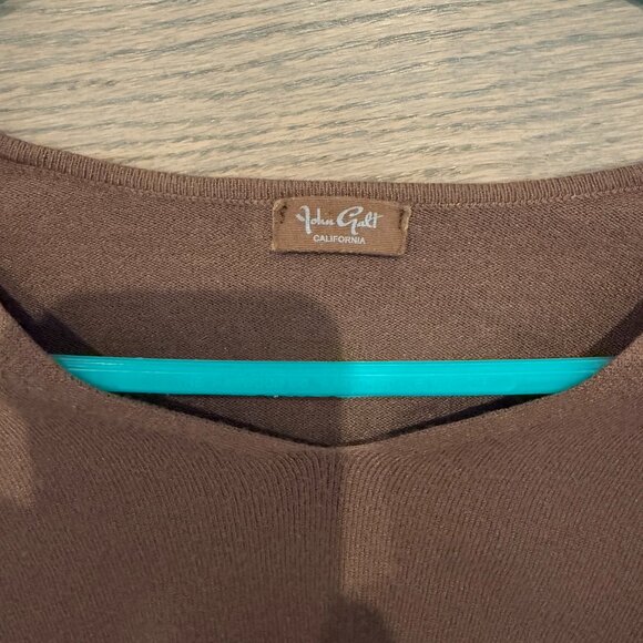 Cropped Pacsun Brown Long Sleeve Top- Small - Picture 3 of 3